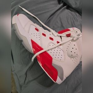 Jordan White and Red Athletic High-Tops